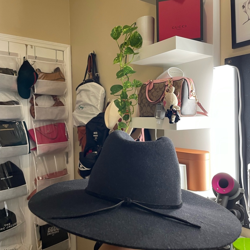 Lack of Colors Black Hat (Ribbon Fedora)